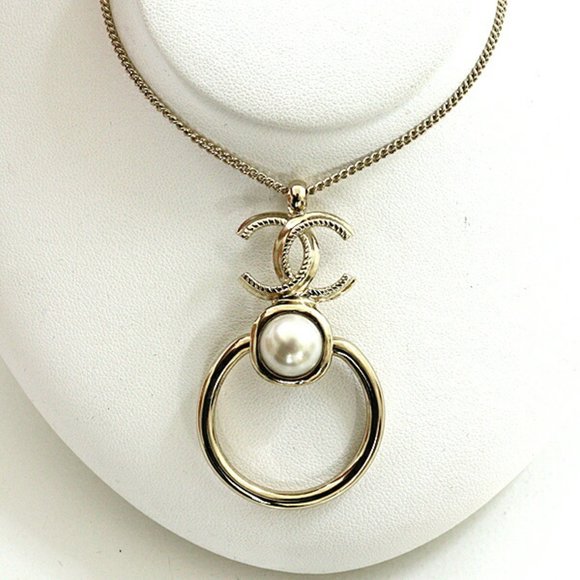 CHANEL GP Necklace Light Gold - Picture 1 of 3